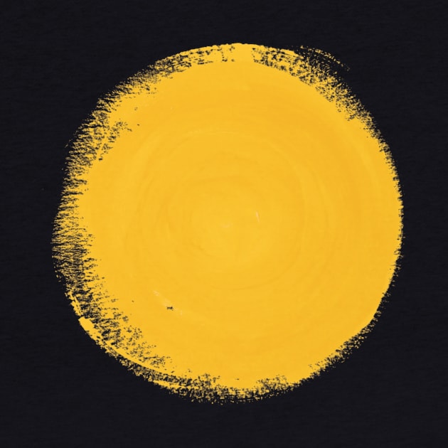 Radiant Sun - Yellow Round Symbol by Pieartscreation